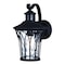 Vaxcel Abigail 7.5-in. W 1 Light Black Motion Sensor Dusk to Dawn Outdoor Wall Lantern with Clear Glass T0594 - alternate 2